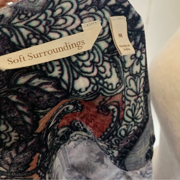 Soft Surroundings Venetian Velvet tunic Top - Picture 9 of 12